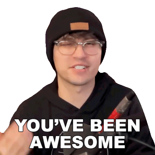 You'Ve Been Awesome Hunter Engel Sticker - You'Ve Been Awesome Hunter Engel Agufish Stickers
