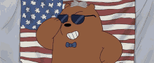 oculos escuros grizzly bear ursos sem curso estrela de filme de acao bandeira dos estados unidos