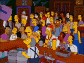 Los Isotopos Ganan Los Simpson GIF - Los Isotopos Ganan Los Simpson Bar De Moe GIFs