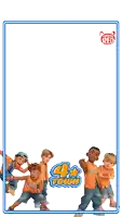 a picture of a group of cartoon characters with the words 4 town on the bottom