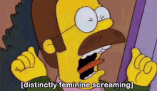 Girl Screaming GIF - Girl Screaming The Simpsons GIFs