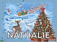 Merry Christmas Reindeer GIF - Merry Christmas Reindeer Santa Claus GIFs