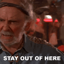 Stay Out Of Here Grandpa GIF - Stay Out Of Here Grandpa The Lost Boys GIFs