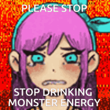 Please Stop Drinking Monster Energy GIF - Please Stop Drinking Monster Energy Omori GIFs