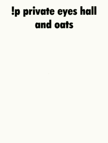 hall oats