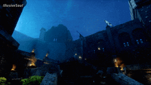 a computer generated image of a castle with the words illusive soul on the bottom