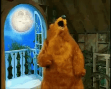 bear in the big blue house bear moon dance dancing