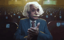 Einstein Hand Clap GIF - Einstein Hand Clap Bravo GIFs