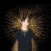a blurry picture of a man with the word ams in the middle