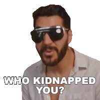 Who Kidnapped You Rudy Ayoub Sticker - Who Kidnapped You Rudy Ayoub Who Abducted You Stickers