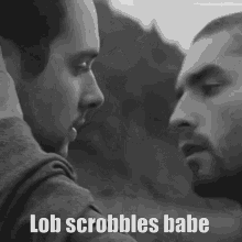Lob Scrobbles Lob Scrobbles Babe GIF - Lob Scrobbles Lob Scrobbles Babe Gay Kiss GIFs