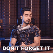 Dont Forget It Unmesh Dinda GIF - Dont Forget It Unmesh Dinda Piximperfect GIFs