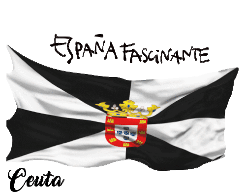 Ceuta Flag Spain Sticker - Ceuta Flag Spain Morocco Stickers
