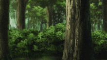 a girl with long black hair is holding a sword in her hand