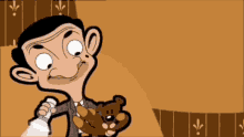 Mr Bean Animated Teddy Bear GIF - Mr Bean Animated Mr Bean Teddy Bear GIFs