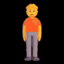 man stand microsoft emoji looking