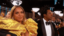 Beyonce Golden Globes GIF - Beyonce Golden Globes Jay Z And Beyonce GIFs