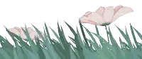 a pixel art of a flower in the grass