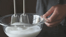 Whisking The Milk Two Plaid Aprons GIF - Whisking The Milk Two Plaid Aprons Whipping The Milk GIFs