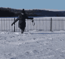 Silly Pipat Walk In Snow GIF - Silly Pipat Walk In Snow GIFs