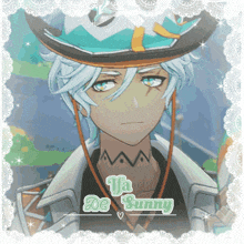 a picture of a person with the name de sunny on the bottom