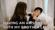 Big Sister Brother Sister GIF - Big Sister Brother Sister Rob Kardashian GIFs