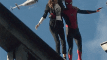 Jumping Off A Building Peter Parker GIF - Jumping Off A Building Peter Parker Spider-man GIFs