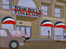 Fish And Chips Restaurant Explodes GIF - Fish And Chips Restaurant Explosion GIFs