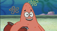 Patrick Smile Chocolate GIF - Patrick Smile Patrick Chocolate GIFs