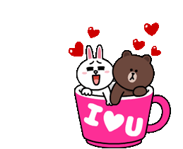 Love Bunny Sticker - Love Bunny Bear Stickers