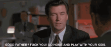 Glengarry Glen Ross Alec Baldwin GIF - Glengarry Glen Ross Alec Baldwin Good Father Fuck You Go Home And Play With Your Kids GIFs