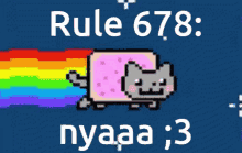 Nyan Cat Nyan Cat Gif GIF - Nyan Cat Nyan Cat Gif Rule GIFs