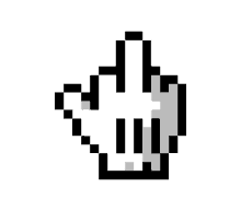 pixel finger