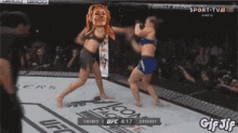 Becky Lynch Fighting GIF - Becky Lynch Fighting Ronda Rousey GIFs