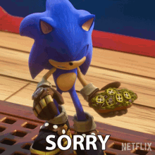 Sorry Sonic The Hedgehog GIF - Sorry Sonic The Hedgehog Sonic Prime GIFs