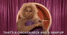 Thats A Chicken Neck Snap Up GIF - Thats A Chicken Neck Snap Up Snap GIFs