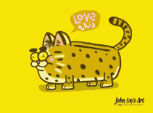 John Lin Art Taiwan Leopard Cat GIF - John Lin Art Taiwan Leopard Cat Love This GIFs