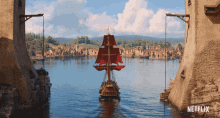Sailing The Sea Beast GIF - Sailing The Sea Beast Sailing Into Town GIFs