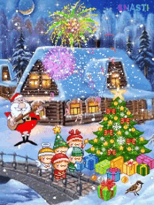 Christmas Tree Sparkle GIF - Christmas Tree Sparkle Santa Claus Is Coming To Town GIFs