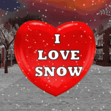 I Love Snow Luv Snow GIF - I Love Snow Luv Snow Snow Play GIFs