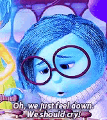 Inside Out We Should Cry GIF - Inside Out We Should Cry Sadness GIFs
