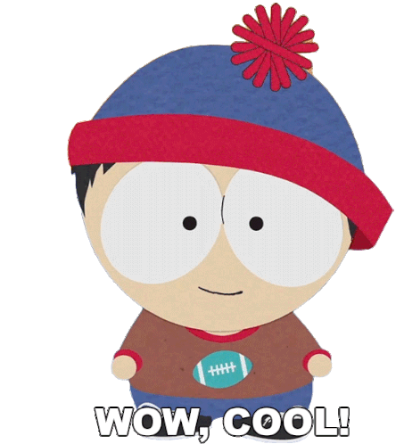 Wow Cool Stan Marsh Sticker - Wow Cool Stan Marsh South Park Stickers