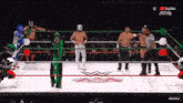 wrestlers in a ring with a youtube logo on the bottom right