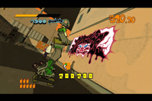 a video game has a score of 520.30