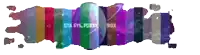 a colorful banner with the words gta sys fox sy and rox