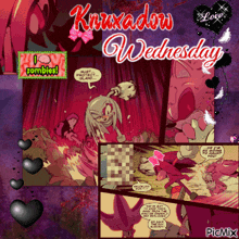 a picture of knuxadow wednesday with a collage of cartoon characters