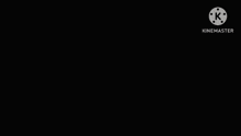a black and white whale is on a black background with a kinemaster logo behind it