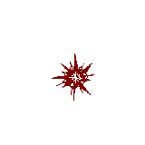 a red star with a cross in the center