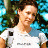 Lost Tv Series Kate Austen GIF - Lost Tv Series Kate Austen Who Does GIFs