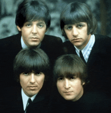группа The Beatles джон леннон GIF - группа The Beatles джон леннон пол маккартни GIFs